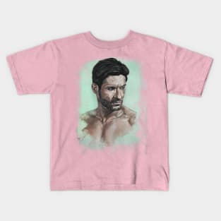 Lucifer Tom Ellis Portrait Kids T-Shirt